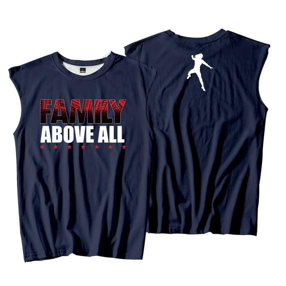 Roman Reigns Family Above All Tank Tops Sleeveless Sport Gym Vest Women Men Trendy Outdoor Sportwear