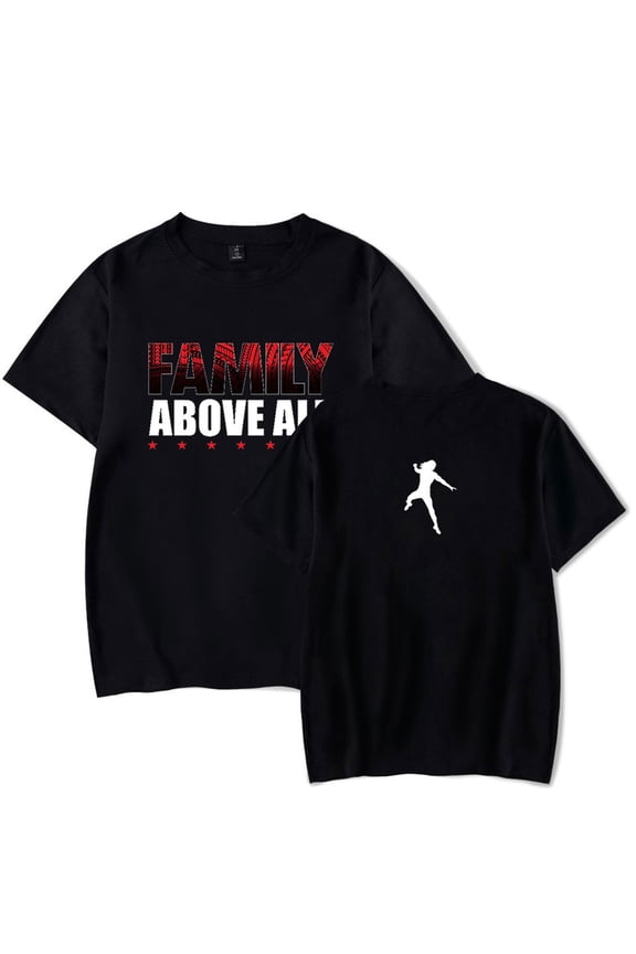 Roman Reigns Family Photo T-shirt Casual Short Sleeve Men's and Women's Fashion T-shirt