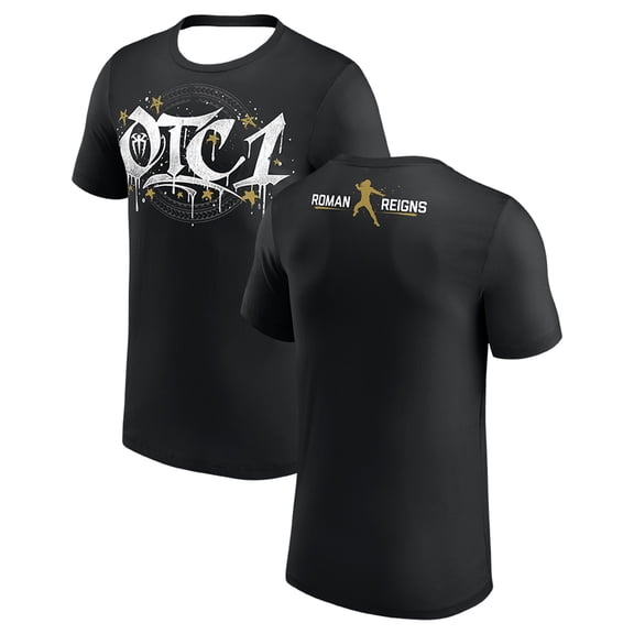 Roman Reigns Gold OTC1 T-Shirt Crewneck Short Sleeve Streetwear Women Men Sportwear Tops