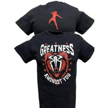 Roman Reigns Greatness Among You GOAT Mens Black T-shirt
