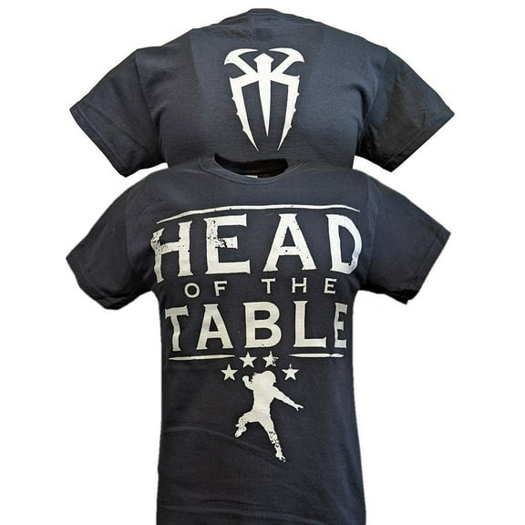 Roman Reigns Head of the Table Mens Black T-shirt 5XL