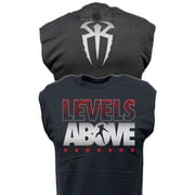 Roman Reigns Levels Above Black Sleeveless Muscle T-shirt