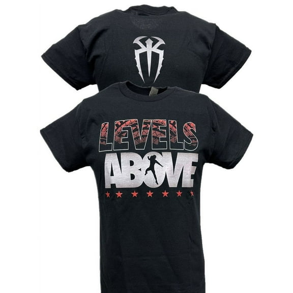 Roman Reigns Levels Above Black T-shirt