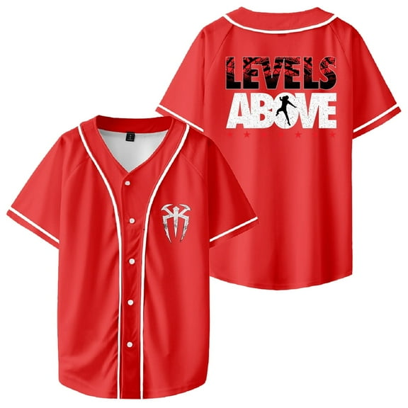 Roman Reigns Levels Above Merch Baseball Jacket Hip Hop Tops Men's And Women's Fashion Clothing