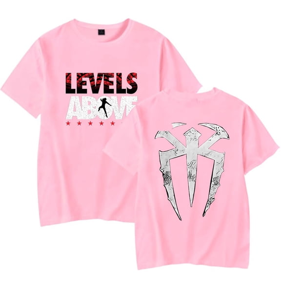 Roman Reigns Levels Above Merch Logo T-shirt Classic Fashion Short Sleeve Unisex Streetwear