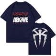thumbnail image 1 of Roman Reigns Levels Above T-Shirt Casual Crewneck Short Sleeve Tee Women Men Streetwear Hip Hop Clothes, 1 of 3