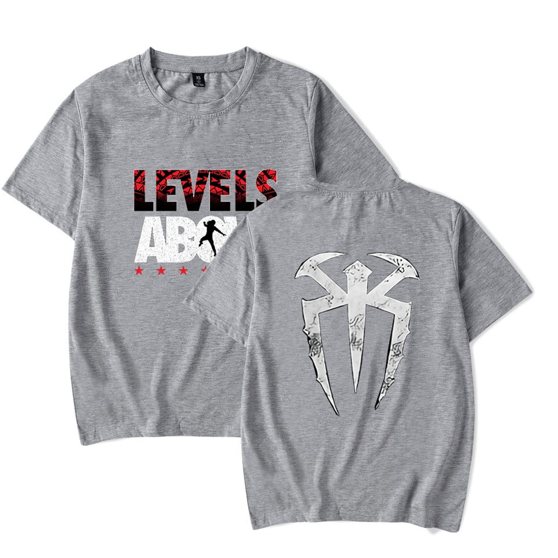 Roman Reigns Levels Above T-shirt Unisex Crewneck Fashion Short Sleeve ...