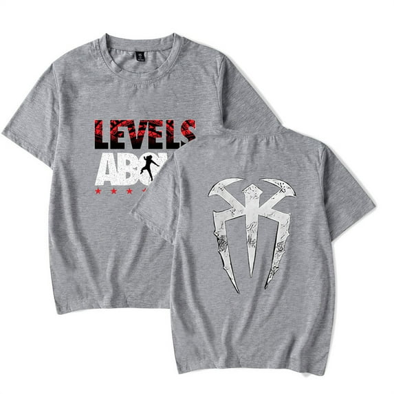 Roman Reigns Levels Above T-shirt Unisex Crewneck Fashion Short Sleeve Hip Hop Tee