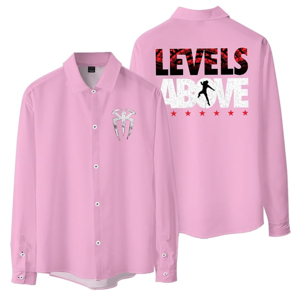 Roman Reigns Levels Above Women Blouse Men's Shirts Long Sleeve T-shirt Casual Style Trendy Outfits
