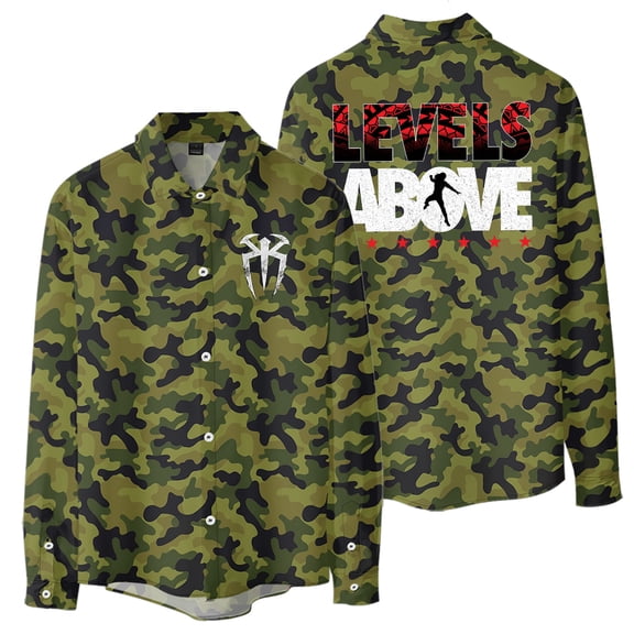 Roman Reigns Levels Above Women Blouse Men's Shirts Long Sleeve T-shirt Casual Style Trendy Outfits