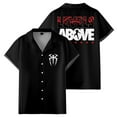 thumbnail image 1 of Roman Reigns Levels Above Women Men's Short Sleeve Button-up Shirts Casual T-shirt Trendy Outfits, 1 of 2