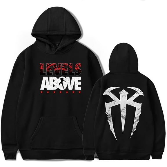 Roman Reigns Merch Levels Above Hoodie Sweatshirt New Logo Women/Men Cosplay Pullovers Hooded Longsleeve