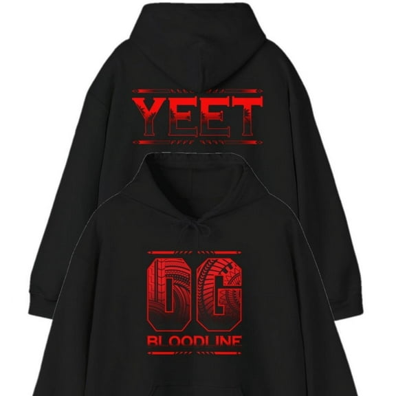 Roman Reigns OG Bloodline YEET Jey Uso Sami Zayn Black Pullover Hoody