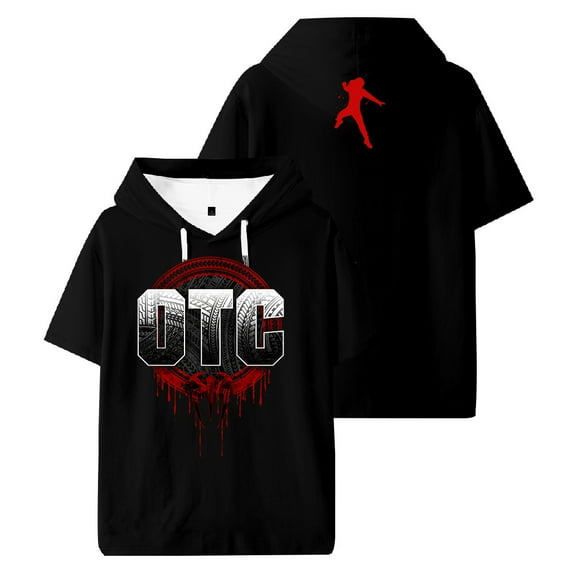 Roman Reigns OTC Hooded T-shirt Short Sleeve Sport Gym Streetwear Women Men Outdoor Sportwear