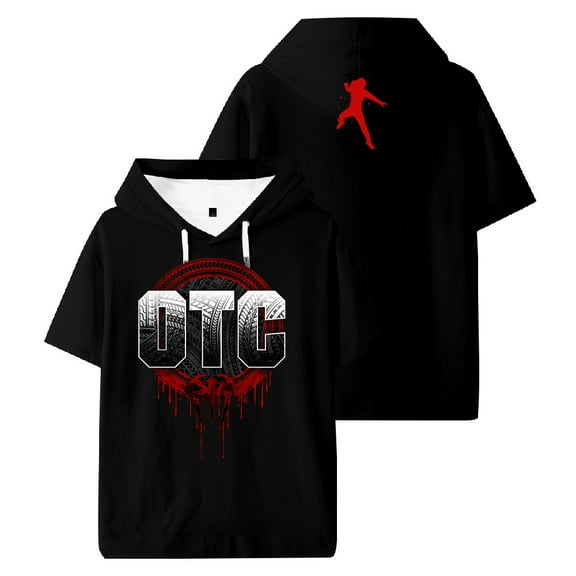 Roman Reigns OTC Hooded T-shirt Short Sleeve Sport Gym Streetwear Women Men Outdoor Sportwear