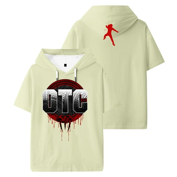 Roman Reigns OTC Hooded T-shirt Short Sleeve Sport Gym Streetwear Women Men Outdoor Sportwear