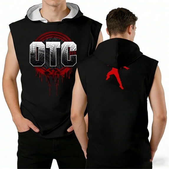 Roman Reigns OTC Hooded Tank Tops Sport Gym Vest Women Men Sleeveless Hoodie
