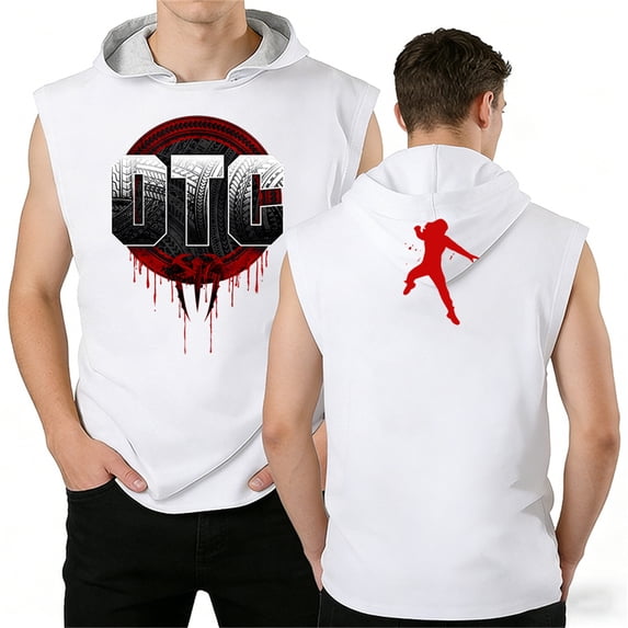 Roman Reigns OTC Hooded Tank Tops Sport Gym Vest Women Men Sleeveless Hoodie