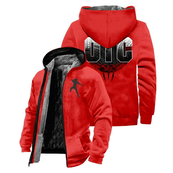 Roman Reigns OTC Zipper Hoodie Unisex Winter Coat Long Sleeve Streetwear Women Men Jacket Parkas