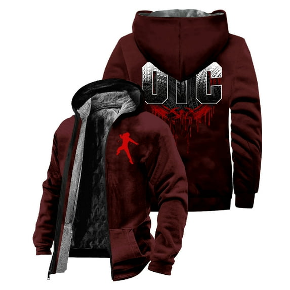 Roman Reigns OTC Zipper Hoodie Unisex Winter Coat Long Sleeve Streetwear Women Men Jacket Parkas