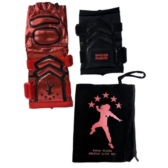 Roman Reigns Premium Red Glove and Gauntlet Set