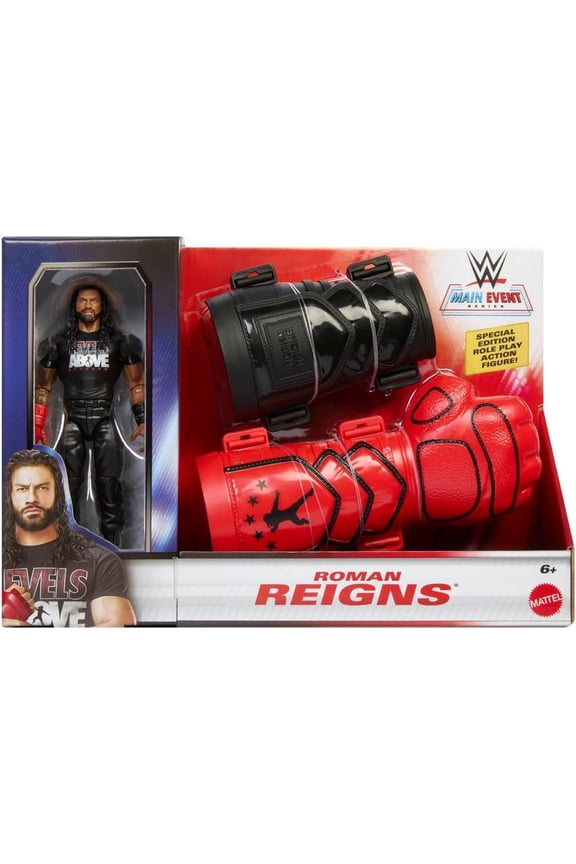 Roman Reigns (Role Play) and Main Event Figure Mattel WWE Toy Wrestling Action Figure