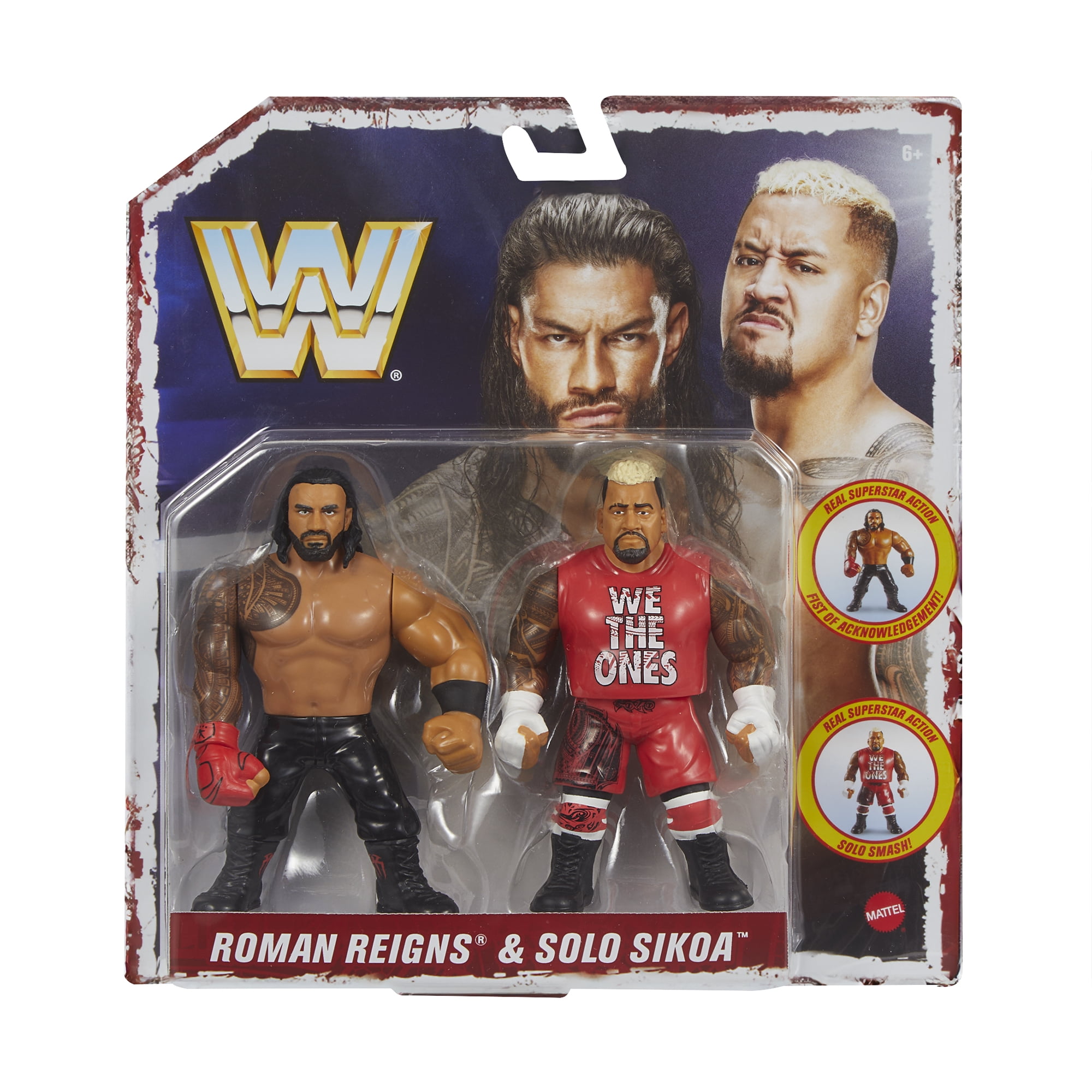 Roman Reigns \u0026 Solo Sikoa - Bloodline WWE Retro 2-Pack Ringside Exclusive Mattel WWE Toy Wrestling Action Figures