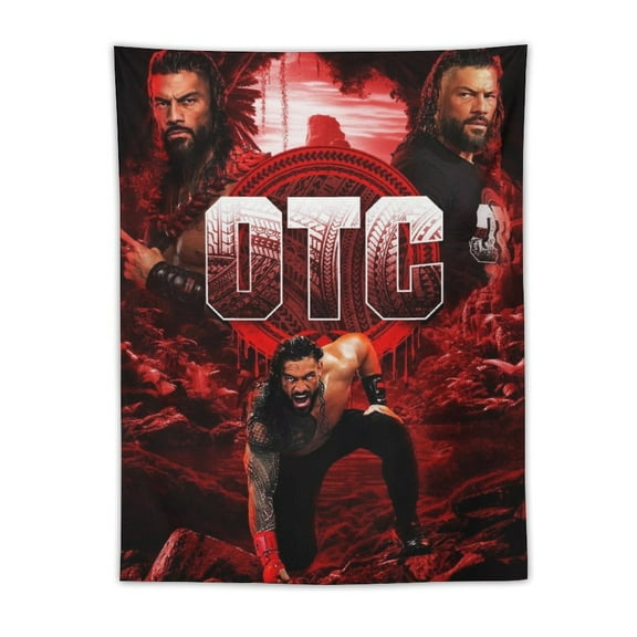 Roman Reigns Tapestry, Wall Hanging Tapestry, Wall Art Tapestries Poster, Home Decor For Bedroom Living Room Dorm, 30"×40"