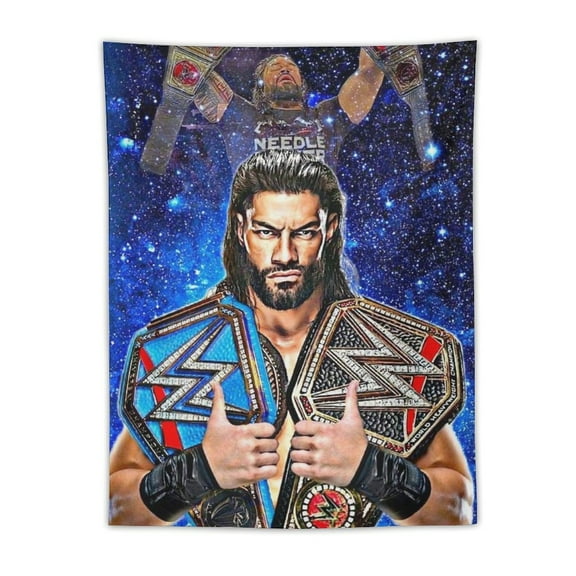 Roman Reigns Tapestry, Wall Hanging Tapestry, Wall Art Tapestries Poster, Home Decor For Bedroom Living Room Dorm, 30"×40"