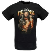 Roman Reigns Three Pose Mens Black T-shirt