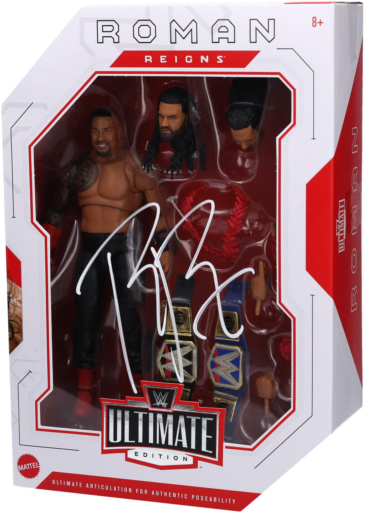 Roman Reigns WWE Autographed Mattel Ultimate Edition Wave 20 Action Figure - Fanatics Authentic Certified
