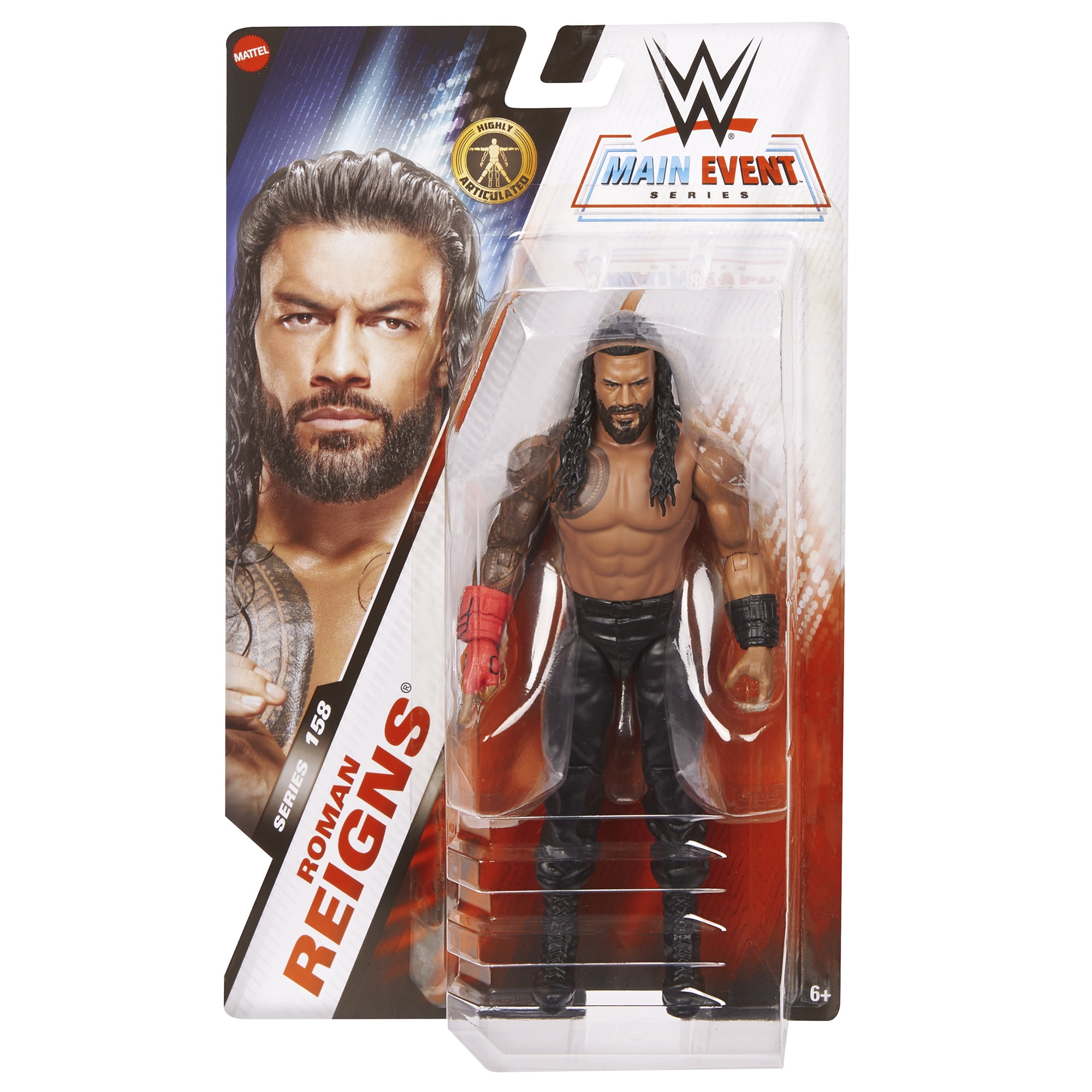 【未開封】WWE フィギュア　Roman Reigns Roman Reigns WWE Main Event 158 Mattel WWE Toy Wrestling Action