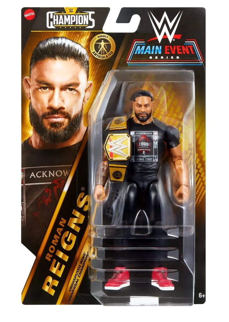 Free Shipping! WWE Roman Reigns WWE Main Event Champions Wave 4