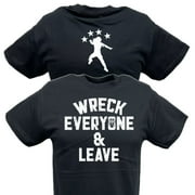 Roman Reigns Wreck Everyone and Leave Mens Black T-shirt M
