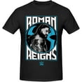 thumbnail image 1 of Roman Reigns Youth & Adult Men's Short Sleeve Cotton T-Shirts, Round Neck Top Clothing Tshirt for Men, 1 of 3