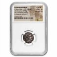 thumbnail image 1 of Roman Rep AR Denarius L. Memmius 109-8 BC Ch XF NGC (Cr-304/1), 1 of 3