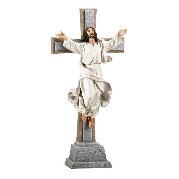 Roman Risen Christ Crucifix, 14-inch
