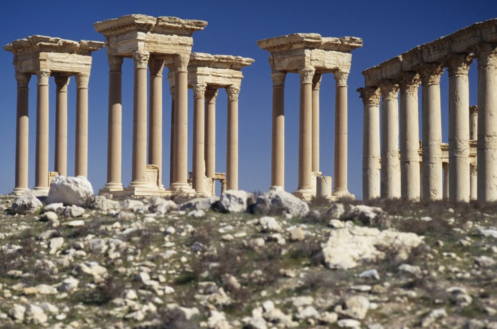 Roman Ruins Canvas Art - Rob Penn  Design Pics (19 x 12)
