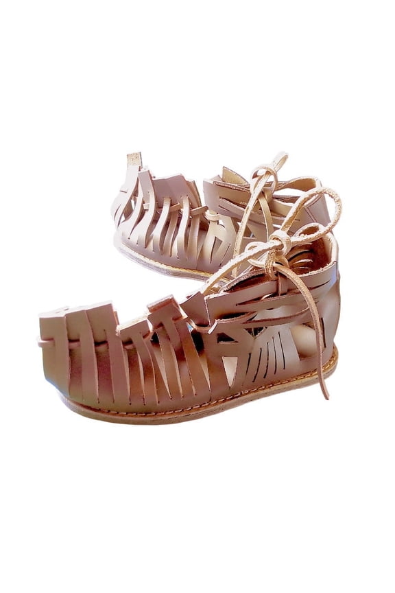 Roman Sandals Gladiator Leather Sandal Roman Centurion Caligae Medieval Greek Knights Norman Saxon Soldiers Footwear Size 12