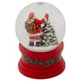 thumbnail image 1 of Roman Santa With Tree Plays Tune Here Comes Santa Claus 5.75 Inch Holiday Glitter Globe, 1 of 5