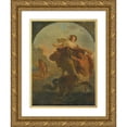 thumbnail image 1 of Roman School 19x24 Gold Ornate Framed and Double Matted Museum Art Print Titled - Hercules and Deianira (18th Century), 1 of 4
