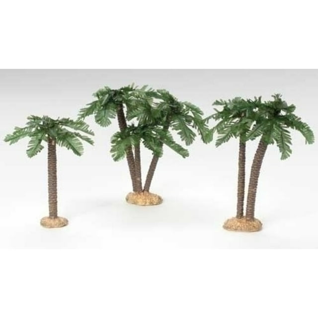 Roman Set of 3 Palm Tree Nativity Figurines Christmas Tabletop Decors 9.5"