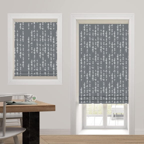 Roman Shades Blackout Window Shades - Leaf Fabric Light Filtering Custom Roman Shades Blinds for Windows, Doors, French Doors, Kitchen Windows (1 Piece) outdoor curtains