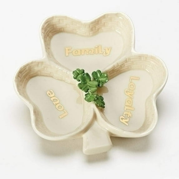 Roman Shamrock Keepsake Tray Irish Heritage