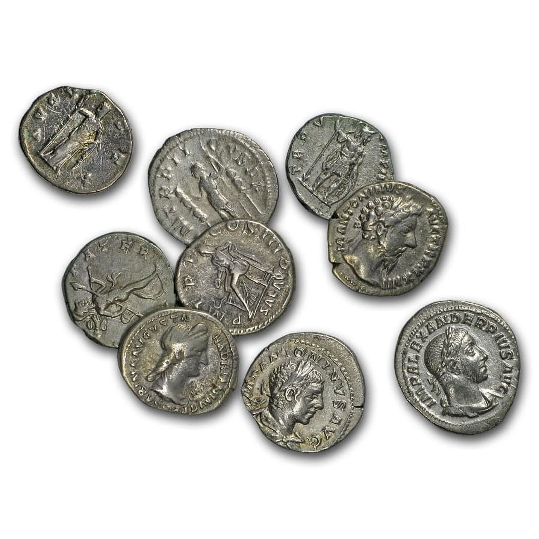 Roman Silver Denarius Coins, Random Emperors (69 AD-244 AD), High Grade ...