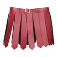 thumbnail image 1 of Roman Skirt Nightclub Skirt Length 38cm Pu Leather Roman ostu red, 1 of 9