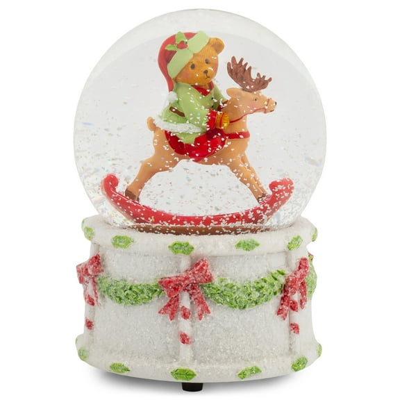 Roman Snow Globe 100MM Rocking Horse Dome