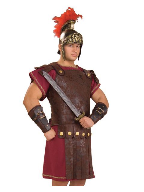 Roman Soldier Chest Armor Costume Accessory for Adults, Men's One Size