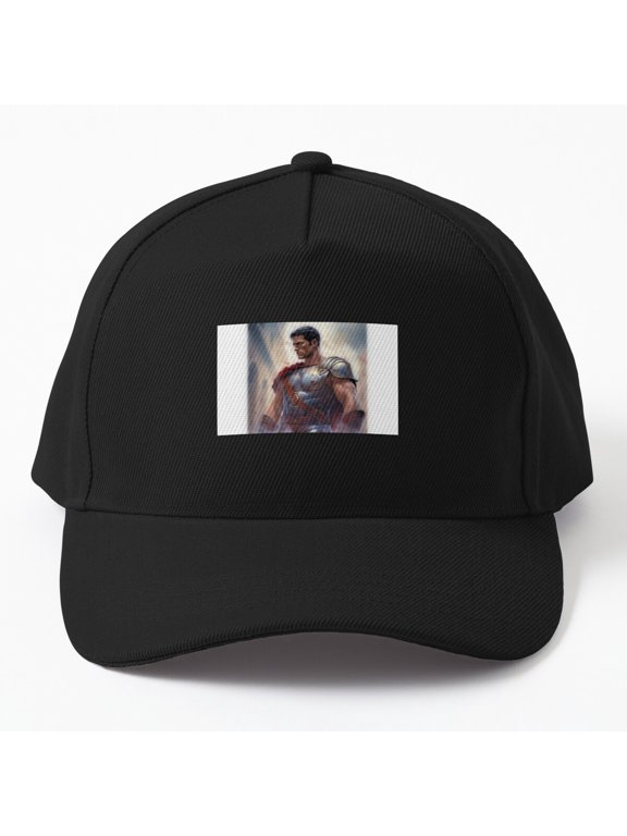 Roman Soldier in Armor Baseball Cap, Ancient Legionary Warrior Graphic Design, Classic Hat