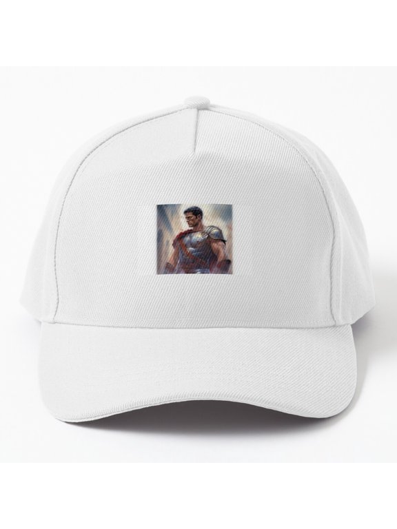 Roman Soldier in Armor Baseball Cap, Ancient Legionary Warrior Graphic Design, Classic Hat